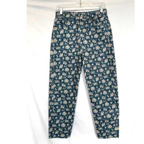 Sfera Mom Super High Rise Floral Jeans, EU 38, Small, US 6 - Picture 1 of 6